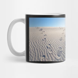 Footsteps in Desert Mug